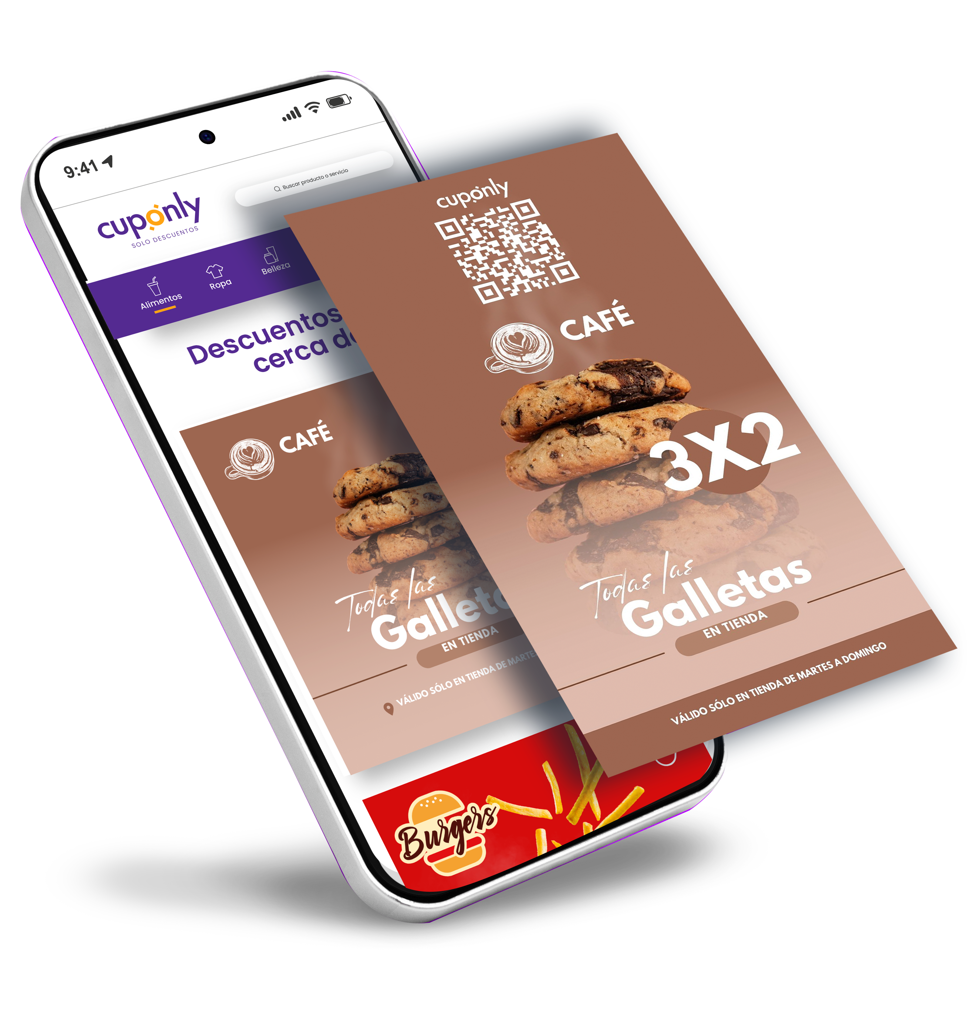 Clientes con bolsas de compra, concepto de descuentos y promociones.